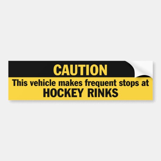 Frequente stoppen (Hockey) Bumpersticker (Voorkant)