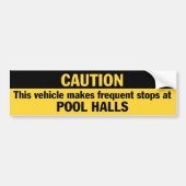 Frequente stoppen (pool) bumpersticker (Voorkant)