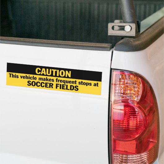 Frequente stoppen (Voetbal) Bumpersticker (Op Truck)