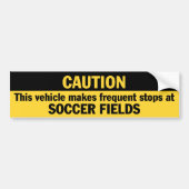 Frequente stoppen (Voetbal) Bumpersticker (Voorkant)