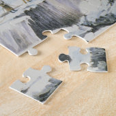 Frequente verschijning van het ijs met bruggen van legpuzzel (Zijkant)