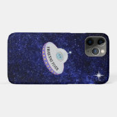 Frequente vlieger alien & vliegende schotel op mar Case-Mate iPhone case (Achterkant (horizontaal))