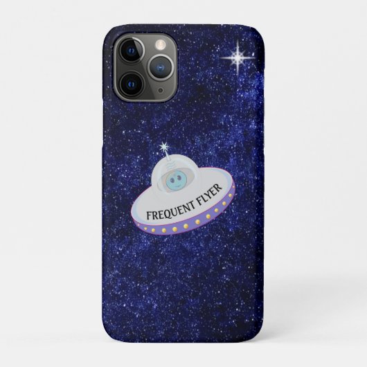 Frequente vlieger alien & vliegende schotel op mar Case-Mate iPhone case (Achterkant)