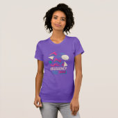 FREQUENTIE – Abstract ontwerp in vintage synthwave T-shirt (Voorkant volledig)