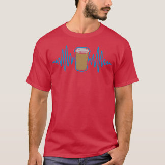 frequentie koffiemok op familie t-shirt