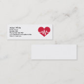 Frequentie liefde van rode hartfrequentie mini visitekaartje (Voorkant / Achterkant)