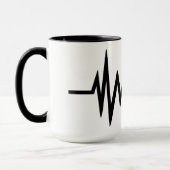 Frequentie Lijn-ham Radioroepnaam en -teken Mok (Links)