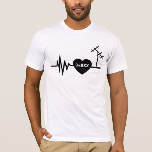Frequentie Line Love Ham Radio T-shirt White
