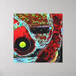 Frequentie Serpent Abstract Canvasprint op Spannin Canvas Afdruk