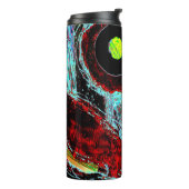 Frequentie Serpent - Abstracte Energie Compacte Sp Thermosbeker (Gedraaid links)