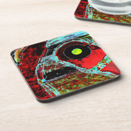Frequentie Serpent – Abstracte harde plastic onder Bier Onderzetter