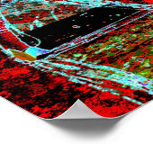 Frequentie Serpent – Digitale Abstracte Energie Po Poster (Hoek)