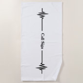 Frequentielijn en Aangepaste handdoek voor aanroep (Voorkant)