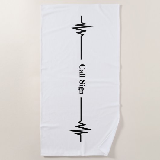 Frequentielijn en Aangepaste handdoek voor aanroep (Voorkant)