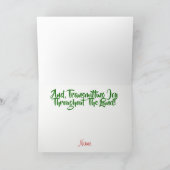 Frequentielijnen & Wenskaart van de Kerstboom Feestdagen Kaart (Binnen)