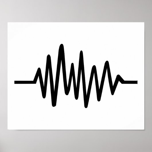 Frequentiemuziekpuls Poster (Voorkant)