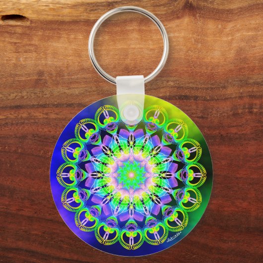 Frequenties verhogen/Wellness toestaan Sleutelhanger (Achterkant)