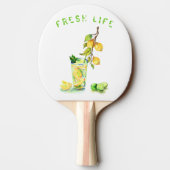 Fres Lemon Drink Ping Pong Paddle - Aangepaste tek Tafeltennisbatje (Achterkant)