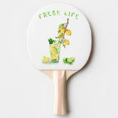 Fres Lemon Drink Ping Pong Paddle - Aangepaste tek Tafeltennisbatje (Voorkant)