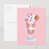 Fresas Con Crema Mexicanas Briefkaart (Voorkant / Achterkant)