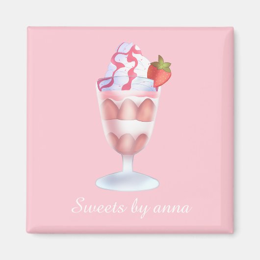 Fresas Con Crema Mexicanas Magneet (Voorkant)