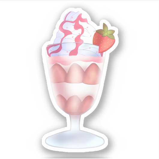 Fresas Con Crema Mexicanas Sticker (Voorkant)