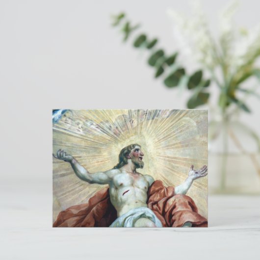 fresco christ briefkaart (Staand voorkant)