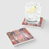 Fresco collectie marmer onderzetter (Zijkant)