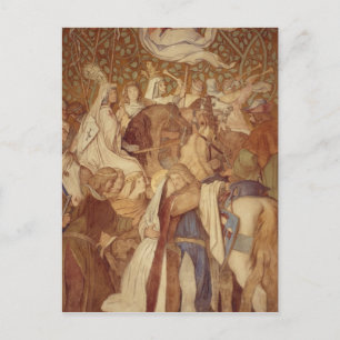 Fresco, Elisabeth-Galerie, Castle Wartburg Briefkaart