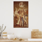 Fresco, Elisabeth-Galerie, Castle Wartburg Poster (Keuken)