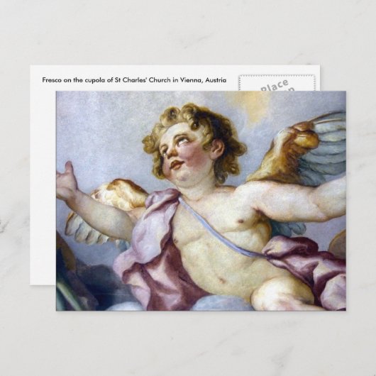 fresco-kind briefkaart (Voorkant / Achterkant)