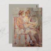 Fresco of a Music Lesson, Pompeii Briefkaart (Voorkant / Achterkant)
