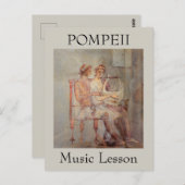 Fresco of a Music Lesson, Pompeii Briefkaart (Voorkant / Achterkant)