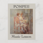 Fresco of a Music Lesson, Pompeii Briefkaart (Voorkant)