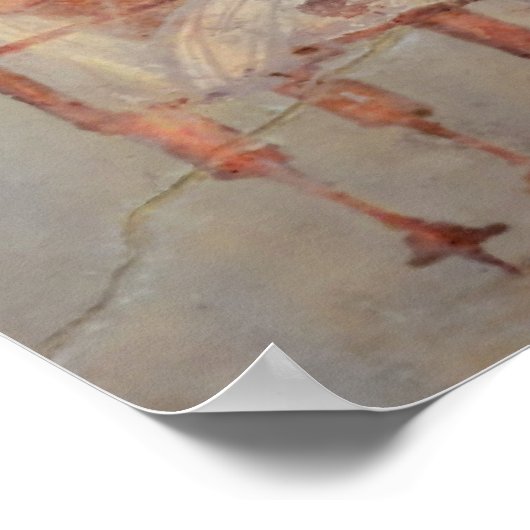 Fresco of a Music Lesson, Pompeii Poster (Hoek)