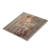 Fresco of a Music Lesson, Pompeii Tegeltje (Zijkant)