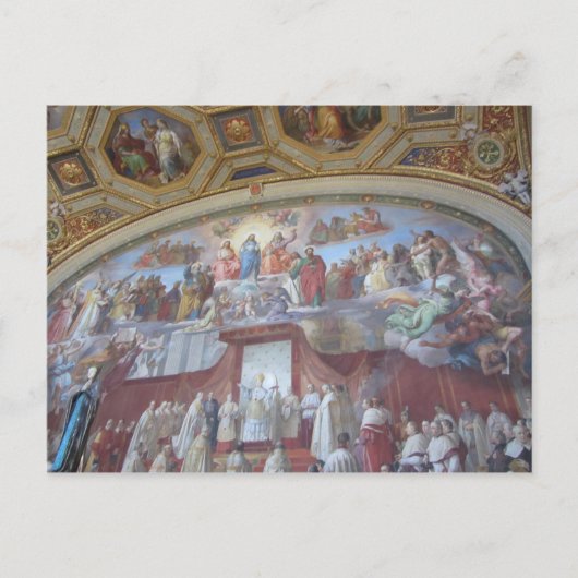 Fresco Plafondschilderingen Rome Briefkaart (Voorkant)