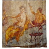 Fresco Private Drink scène in Pompeii Douchegordijn (Voorkant)
