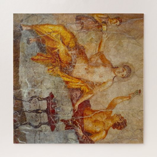 Fresco Private Drink scène in Pompeii Legpuzzel (Horizontaal)
