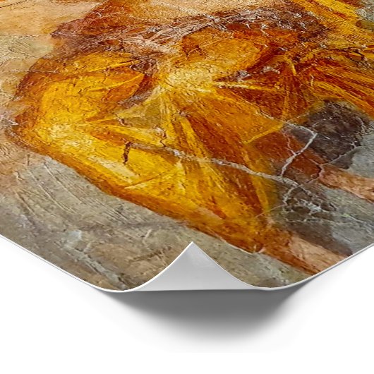 Fresco Private Drink scène in Pompeii Poster (Hoek)