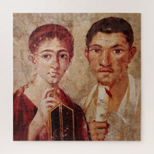 Fresco van bakker Terrentius Neo en zijn vrouw Legpuzzel