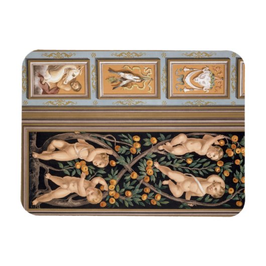 Fresco van Cupids uit de kerk van St. Ambroglio, Magneet (Horizontaal)