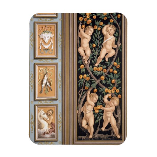 Fresco van Cupids uit de kerk van St. Ambroglio, Magneet (Verticaal)