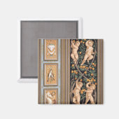 Fresco van Cupids uit de kerk van St. Ambroglio, Magneet (Voorkant / Achterkant)