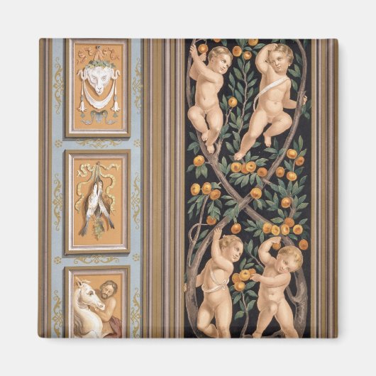 Fresco van Cupids uit de kerk van St. Ambroglio, Magneet (Voorkant)