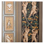 Fresco van Cupids uit de kerk van St. Ambroglio, Tegeltje (Voorkant)