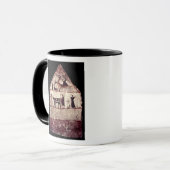 Fresco van de Tomb of Gaudio, c.480 BC Mok (Voorkant links)