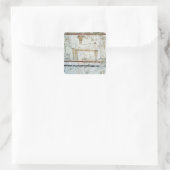 Fresco van de Tomb of Gaudio, c.480 BC Vierkante Sticker (Tas)