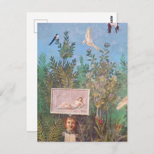 Fresco van een tuinschilderij, Pompeii Briefkaart (Voorkant / Achterkant)