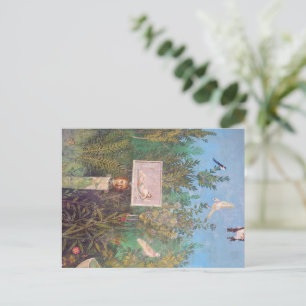 Fresco van een tuinschilderij, Pompeii Briefkaart